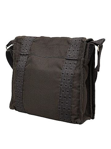 Hermès Hermes Herline Bassas PM Crossbody Shoulder Bag, Gray Canvas, Women's HERMES (view 2)