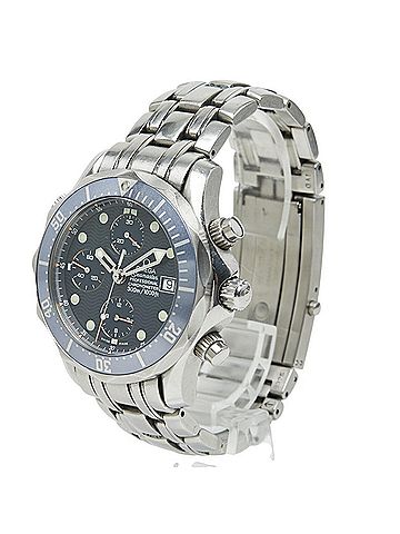 Omega Omega Seamaster 300M Chronograph Watch 2599.80 Automatic (with manual winding) Navy Dial Stainless Steel Men's OMEGA (view 2)