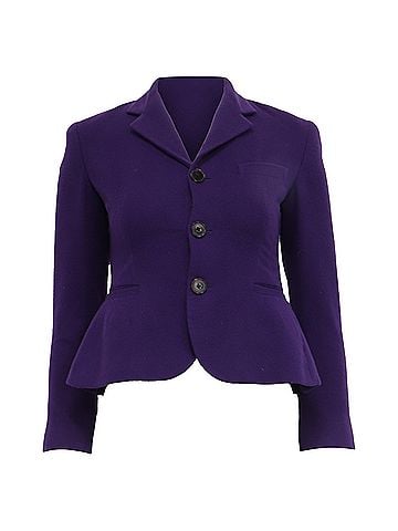 Ralph Lauren Ralph Lauren Collection Peplum Blazer in Violet Cashmere (view 1)