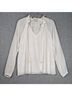 MICHAEL Michael Kors 100% Polyester White Long Sleeve Blouse Size M - photo 5