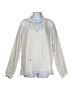MICHAEL Michael Kors 100% Polyester White Long Sleeve Blouse Size M - photo 1