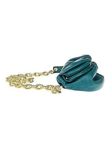 Bottega Veneta The Chain Pouch Leather Green Leather Bag (view 2)