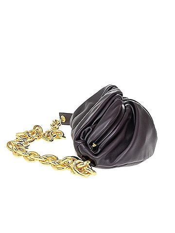 Bottega Veneta The Chain Pouch Leather Burgundy Leather Bag (view 2)