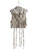Thrill Solid White Denim Vest Size 3X - photo 2