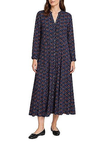 Boden Printed Shirt Midi Casual Dress (view 1)