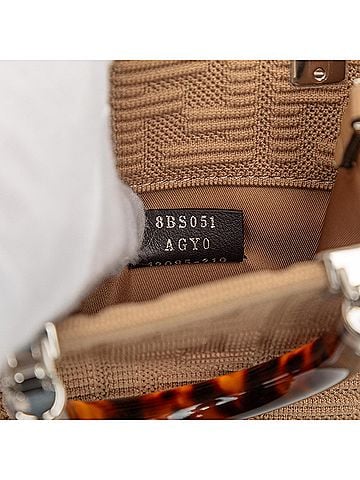Fendi Mini Zucca Embossed Technical Fabric  Sunshine Shopper Tote (view 2)