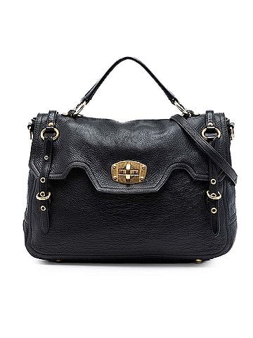 Miu Miu Cervo Deerskin Buckles East West Satchel (view 1)