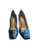 Sam Edelman 100% Leather Animal Print Black Heels Size 10 - photo 1