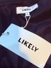 Likely 100% Polyester 97% Polyester 3% Spandex Solid Black Cocktail Dress Size 4 - photo 6