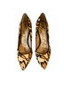 Sam Edelman 100% Leather Leopard Print Tan Black Heels Size 6 - photo 2