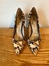 Sam Edelman 100% Leather Leopard Print Tan Black Heels Size 6 - photo 5