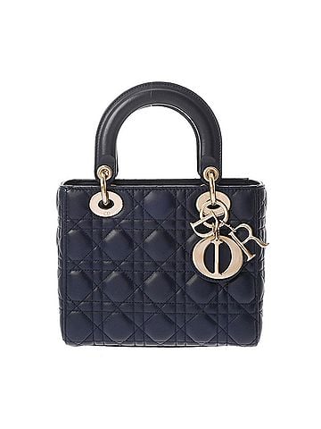 Christian Dior CHRISTIAN DIOR MY ABCDior Small Navy M0538ONGE Women's Lambskin Handbag A Rank Used Ginzo (view 2)