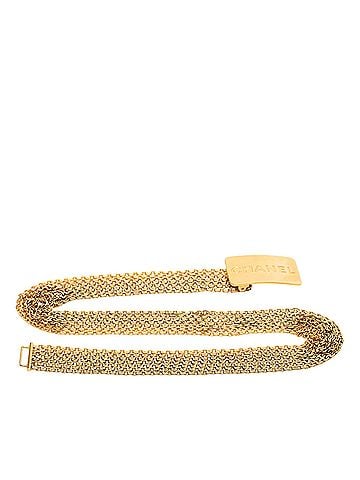 Chanel Gold Plated Multi Chain Logo Belt (view 1)