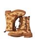 Vintage Foundry 90% Leather 10% Polyurethane 100% Leather 90% Leather Floral Brown White Boots Size 6 - photo 1