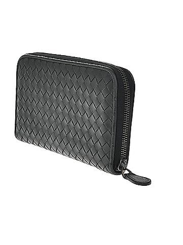Bottega Veneta Intrecciato Long Zip  Wallet Leather Black Leather Wallets Accessory (view 2)