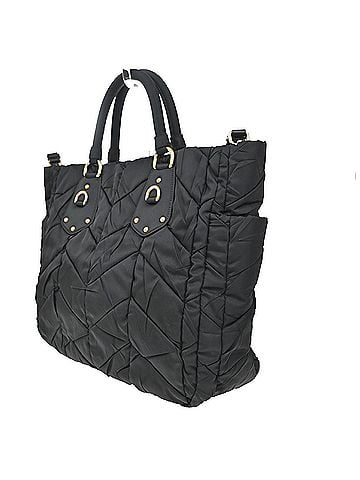 Prada Convertible Side Pocket Tote Chevron Tessuto Black Nylon Tote Bag Bag (view 2)