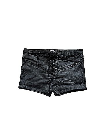 Disturbia Faux Leather Shorts (view 1)