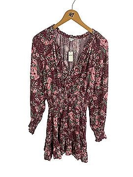 Aerie Long Sleeve Floral V neck Sundress Casual Dress (view 1)