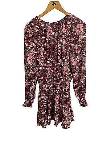 Aerie Long Sleeve Floral V neck Sundress  Casual Dress (view 2)