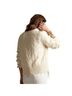 Banana Republic 100% Wool Camo Ivory White Wool Sweater Size S - photo 2