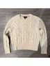 Banana Republic 100% Wool Camo Ivory White Wool Sweater Size S - photo 4