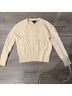 Banana Republic 100% Wool Camo Ivory White Wool Sweater Size S - photo 6