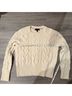 Banana Republic 100% Wool Camo Ivory White Wool Sweater Size S - photo 9