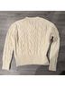 Banana Republic 100% Wool Camo Ivory White Wool Sweater Size S - photo 3
