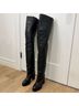 Isabel Marant 100% Lambskin Solid Black Boots Size 7 - photo 5