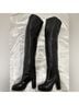 Isabel Marant 100% Lambskin Solid Black Boots Size 7 - photo 10