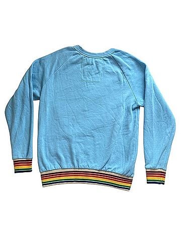 Aviator Nation Rainbow Rib Crew Sweatshirt Casual Sweaters (view 2)