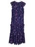 J.Crew 100% Microfiber Polyester Floral Multi Color Blue Casual Dress Size 0 - photo 2