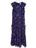 J.Crew 100% Microfiber Polyester Floral Multi Color Blue Casual Dress Size 0 - photo 1