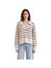 Pistola 100% Cotton Stripes Tan Blue Pullover Sweater Size L - photo 1