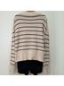 Pistola 100% Cotton Stripes Tan Blue Pullover Sweater Size L - photo 5