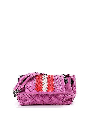 Bottega Veneta Accordion Flap Chain Shoulder Bag Intrecciato Nappa Mini (view 1)