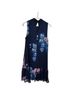 DKNY 100% Polyester Floral Blue Purple Casual Dress Size 2 - photo 2