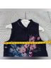 DKNY 100% Polyester Floral Blue Purple Casual Dress Size 2 - photo 3