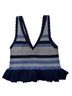 BCBGeneration Stripes Blue Gray Sleeveless Top Size XXS - photo 2