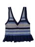 BCBGeneration Stripes Blue Gray Sleeveless Top Size XXS - photo 1