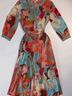 Etcetera Floral Pink Orange Active Dress Size 10 - photo 4