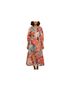 Etcetera Floral Pink Orange Active Dress Size 10 - photo 1