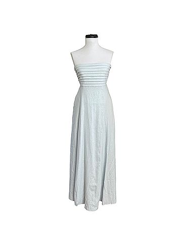 Caroline Constas linen blend maxi  Cocktail Dress (view 2)