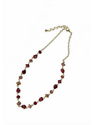 to go Women's Gemstone Glow Layering Necklace in Pink Blush (view 1)