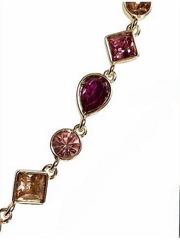 to go Women's Gemstone Glow Layering Necklace in Pink Blush (view 2)