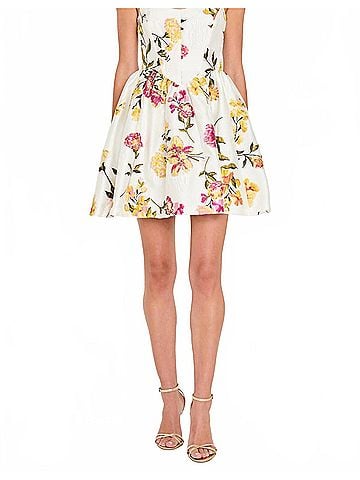 Amanda Uprichard Mabel Dress in White Multi (view 2)