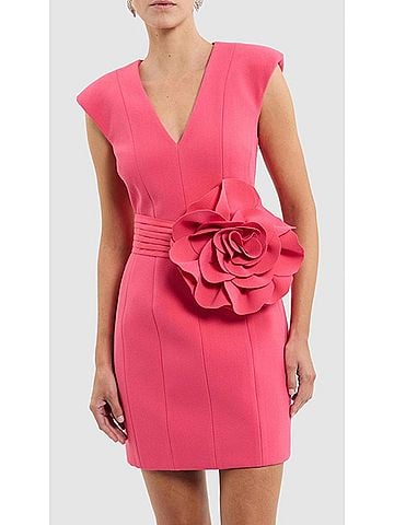 Rebecca Vallance Posey Strap Mini Dress in Rogue Red (view 2)
