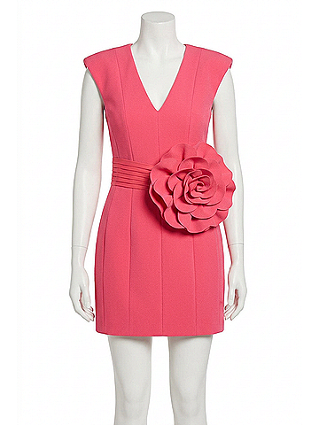 Rebecca Vallance Posey Strap Mini Dress in Rogue Red (view 1)