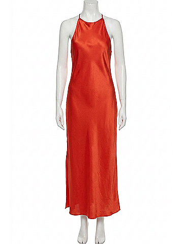 Pistola Kristi Halter Slip Dress in Poppy (view 1)