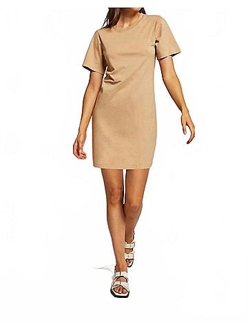 perfectwhitetee Tiegan Dress in Dune (view 2)